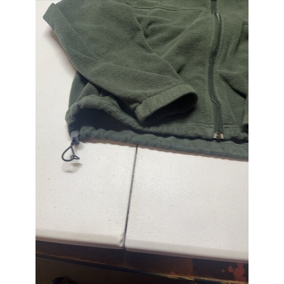 Columbia Gray Fleece Zip Up Jacket Men's size XLarge Waist Draw String - Picture 2 of 4